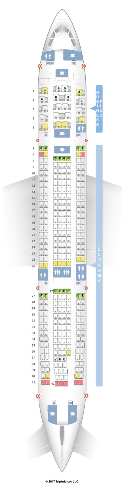 level a330 200 seat map